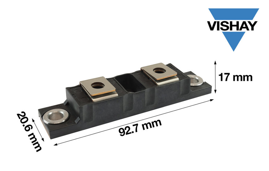 Vishay Intertechnology FRED Pt® 500 A Ultrafast Soft Recovery Diode Modules in the New TO-244 Gen III Package Deliver High Reliability